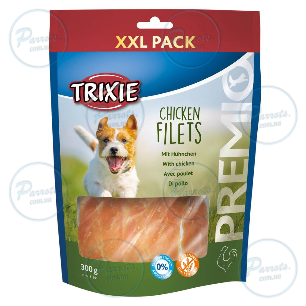 Ласощі Trixie Premio Chicken Filets XXL для собак з курячою грудкою 300 г