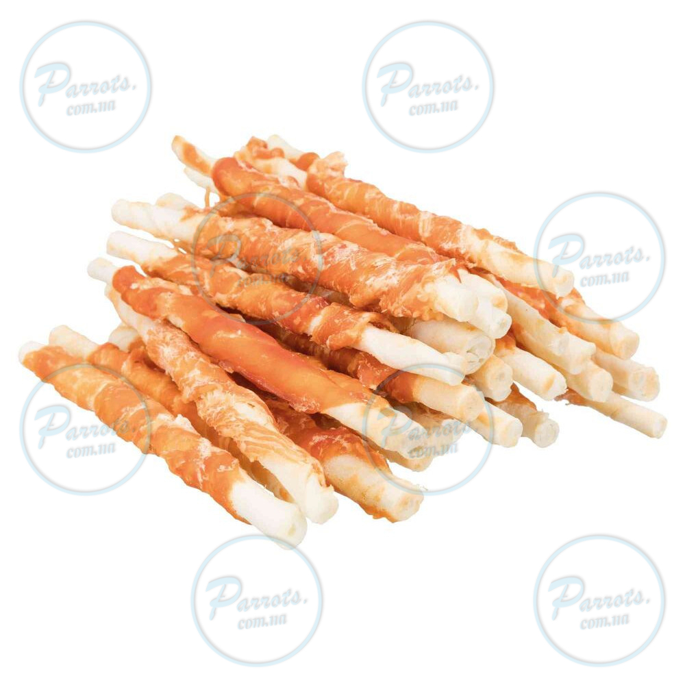 Ласощі Trixie Denta Fun Chewing Rolls для собак Паличка для чищення зубів з куркою 12 см 240 г 30 шт