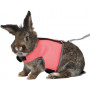 Шлейка з повідцем Trixie Soft для великого кролика, нейлон, XL: 25-40 см (кольори в асортименті)