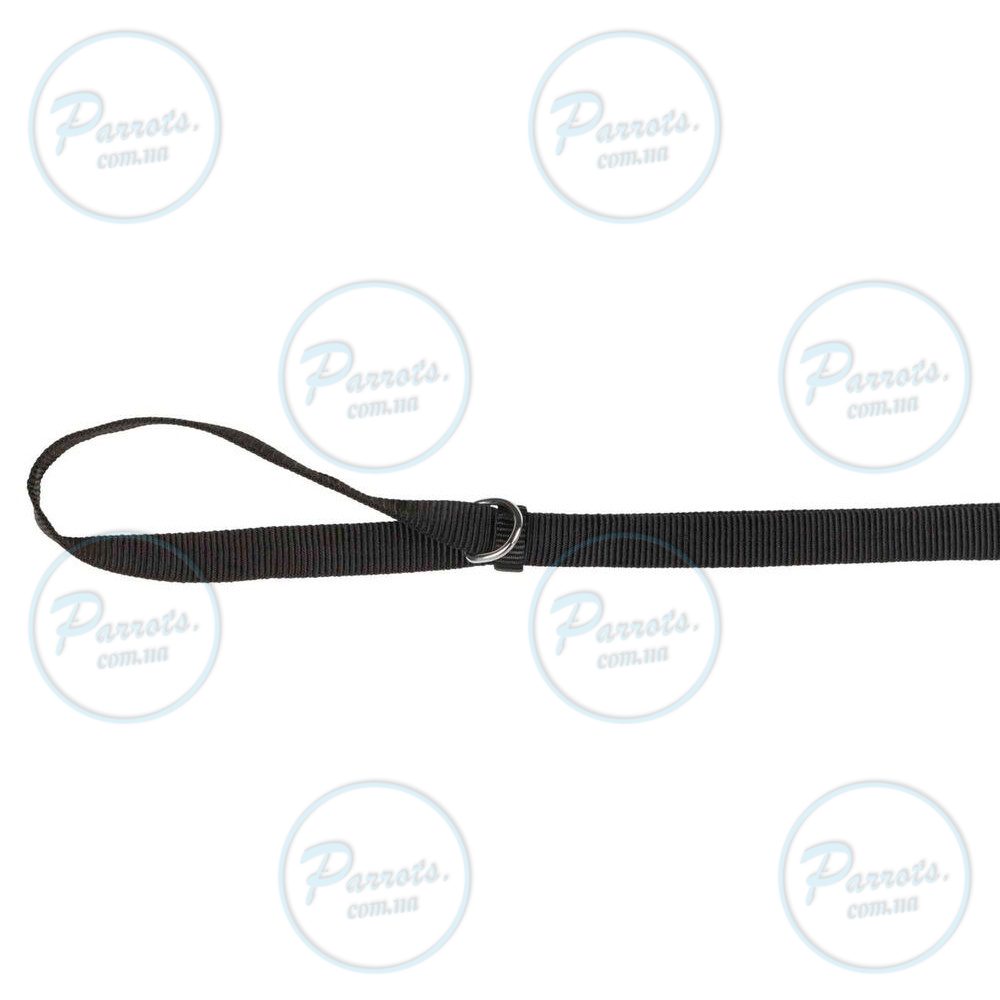 Поводок Trixie Classic для собак, из нейлона, регулируемый, L-XL: 1,20-1,80 м/25 мм, черный