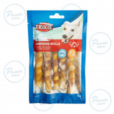 Лакомство Trixie Denta Fun для собак Палочка для чистки зубов с мясом буйвола 12 см 70 г 5 шт