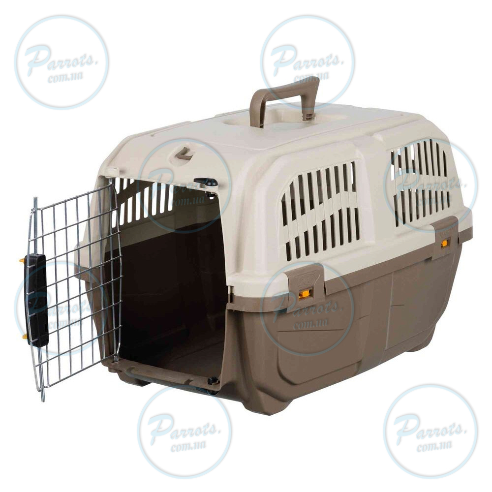 Переноска Trixie Skudo 1 для собак до 12 кг пластиковая коричневая 30 x 32 x 49 см