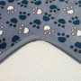 Килимок Trixie Tammy для собак, з пінопластовою підкладкою, плюшевий, з лапками, 70х50 см (блакитний)