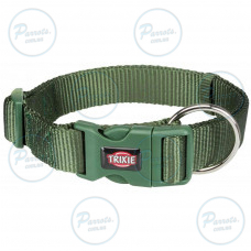 Нашийник Trixie Premium для собак, нейлон, XS–S: 22–35 см/15 мм, оливковий