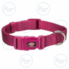Нашийник Trixie Premium для собак, нейлон, S: 25-40 см/15 мм, яскраво-рожевий