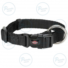 Нашийник Trixie Premium для собак, нейлон, M–L: 35–55 см/20 мм, чорний