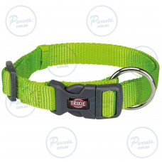 Ошейник Trixie Premium для собак, нейлон, S–M: 30–45 см/15 мм, ярко-зелёный