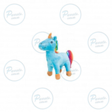 Игрушка Trixie для собак Единорог плюшевый 25 см голубой