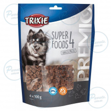Лакомство Trixie Premio 4 Superfoods для собак, с курицей, уткой, говядиной и бараниной, 4 x 100 г