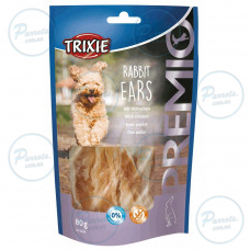 Ласощі Trixie Premio Rabbit Ears для собак, з кролячими вухами і курячим філе, 80 г