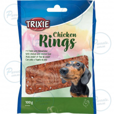 Кольцо Trixie Chicken Rings жевательное для собак, с курицей, 100 г
