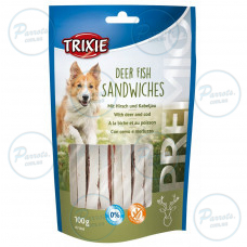 Ласощі Trixie Premio Deer Fish Sandwiches для собак, з олениною та рибою, 100 г