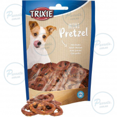 Ласощі Trixie Mini Pretzels для собак, крендель з куркою, 100 г