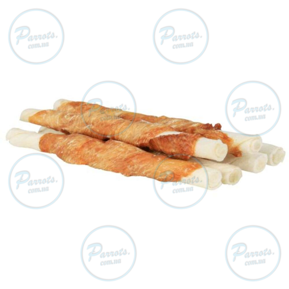 Лакомство Trixie Denta Fun для собак Палочки для чистки зубов с курицей 28 см 80 г 100 шт