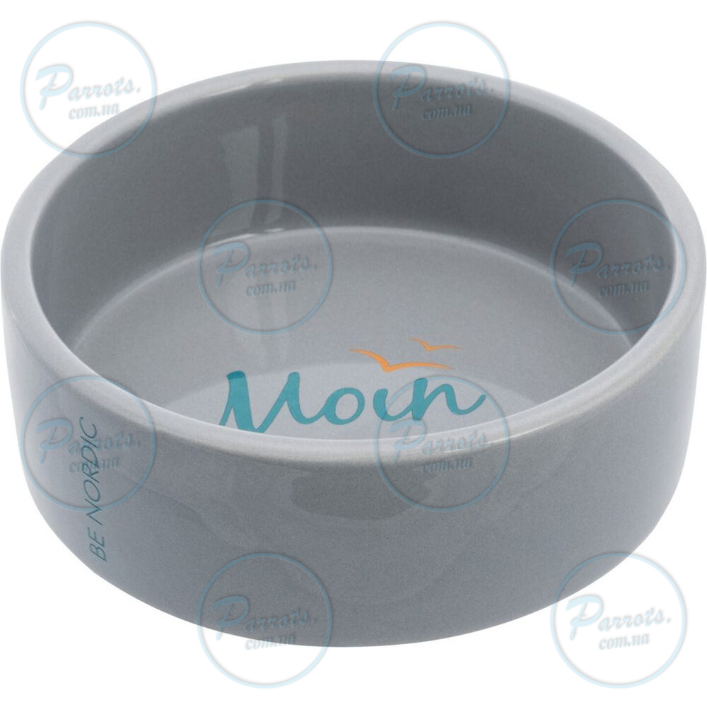 Миска Trixie Be Nordic Moin для собак, сіра, 1,4 л, d:20 см (кермічна)