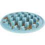 Килимок Trixie Pillars "Повільне годування" для котів, термопластична гума, d 35 см (блакитний)