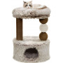 Царапка Trixie Harvey для кошек, джут/плюш/флис, 54х40х73 см (бело-коричневый)