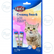 Ласощі Trixie Creamy Snacks для котів, креветки, 5 шт/упак, 14 г