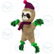 Игрушка Trixie для собак Рождественский ленивец плюш канат 30 см