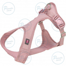 Шлея Trixie Comfort мягкая для собак XS–S 30–45 см 15 мм светло-розовый