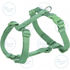 Шлея Trixie Premium H-harness для собак XXS–XS 20–32 см 10 мм светло-зеленая