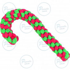 Іграшка Trixie для собак Різдв яний канат в формі цукерки котон поліестр 19 см