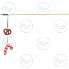 Іграшка Trixie для котів Паличка з різдв яними цукерками дерево 48 см