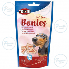 Вітамінізовані ласощі Trixie Bonies для собак, з яловичиною та індичкою, 75 г