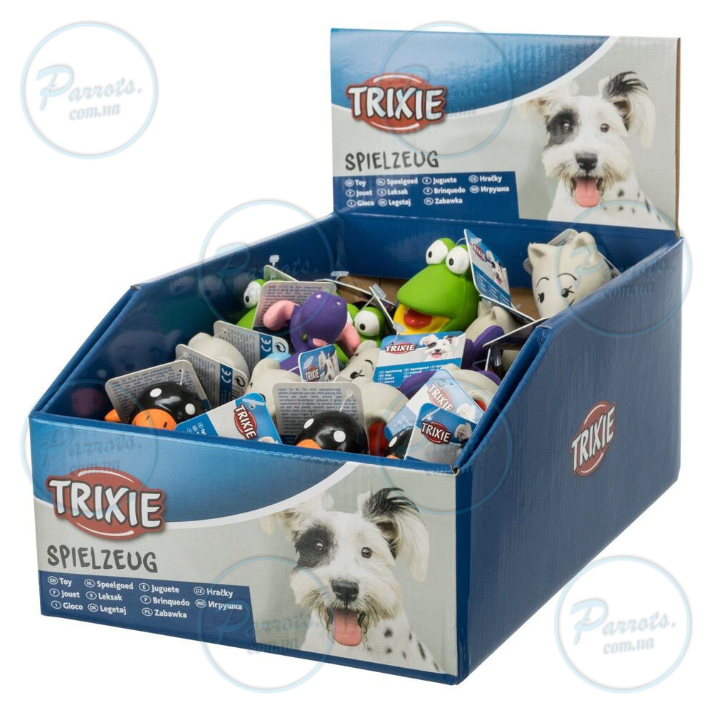 Іграшка Trixie Тваринки з пискавкою для собак, 6-9 см (латекс)