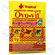 Корм Tropical Ovo-Vit для всіх акваріумних риб пластівці 12 г