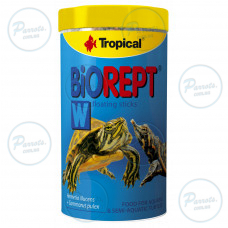Сухой корм Tropical Biorept W для водоплавающих черепах, 150 г (гранулы)