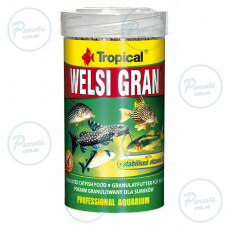 Сухой корм Tropical Welsi Gran для аквариумных донных рыб, 65 г (гранулы)