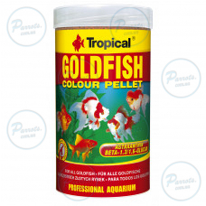 Сухой корм Tropical Goldfish Color Pellet для золотых рыбок, 90 г (гранулы)