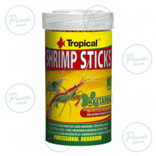 Сухий корм Tropical Shrimp Sticks для креветок та раків, 55 г (палички)