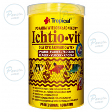 Сухой корм Tropical Ichtio-Vit для всех аквариумных рыб, 20 г (хлопья)