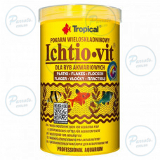 Корм Tropical Ichtio-Vit для всіх акваріумних риб пластівці 200 г/ 1 л