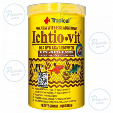Сухий корм Tropical Ichtio-Vit для всіх акваріумних риб, 200 г (пластівці)