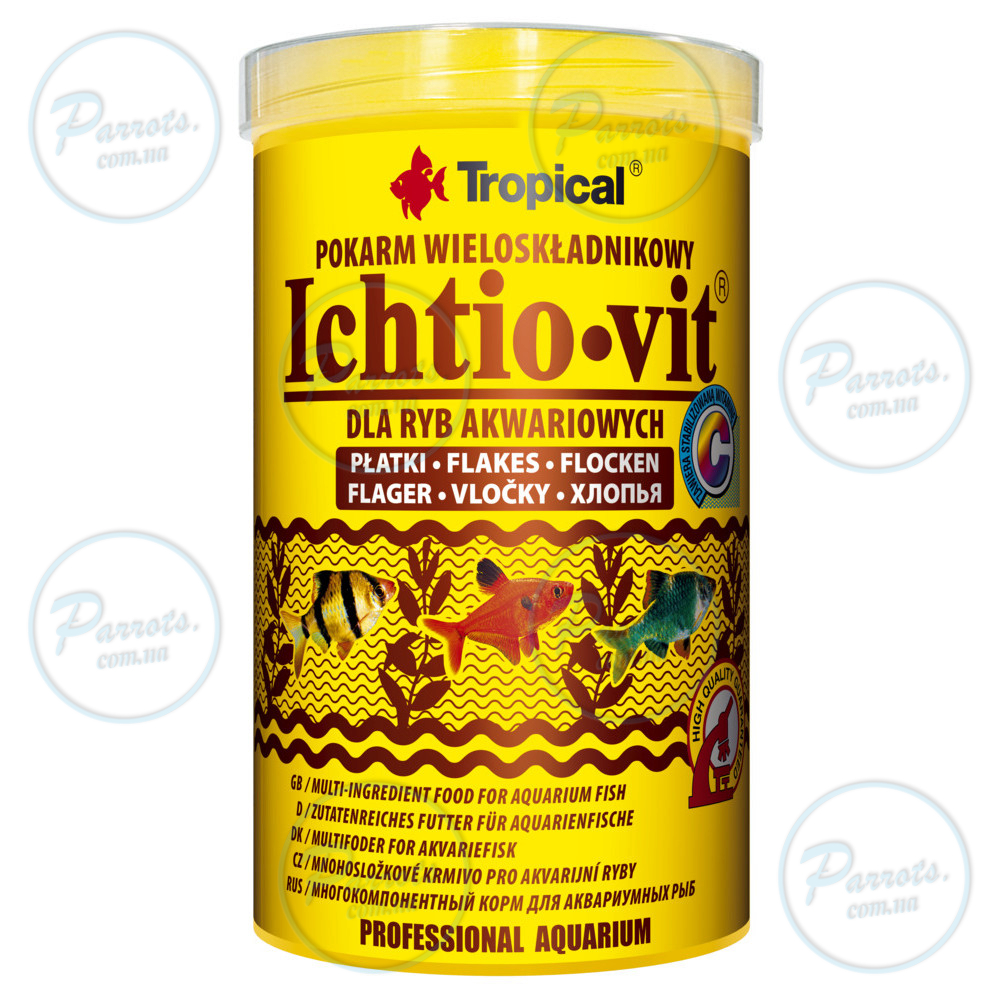 Сухий корм Tropical Ichtio-Vit для всіх акваріумних риб, 120 г (пластівці)