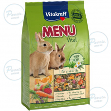 Корм Vitakraft Premium Menu Vital для кроликов, 3 кг