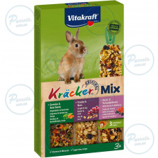 Крекер Vitakraft для кроликів з овочами, горіхами і лісовими ягодами, 3 шт