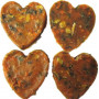 Лакомство Yalute Salmon and Vegetable in Heart Shape для собак, лосось и овощи, 100 г