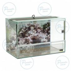 Террариум Природа для рептилий, пресмыкающихся и насекомых, 60x35x40 см, стеклянный