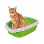 Туалет Природа «Comfort L» для кошек, 41х30х13,5 см (зеленый)