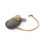 Іграшка Природа «Мишка шкряботушка» для котів, сіра, 8,5х5 см
