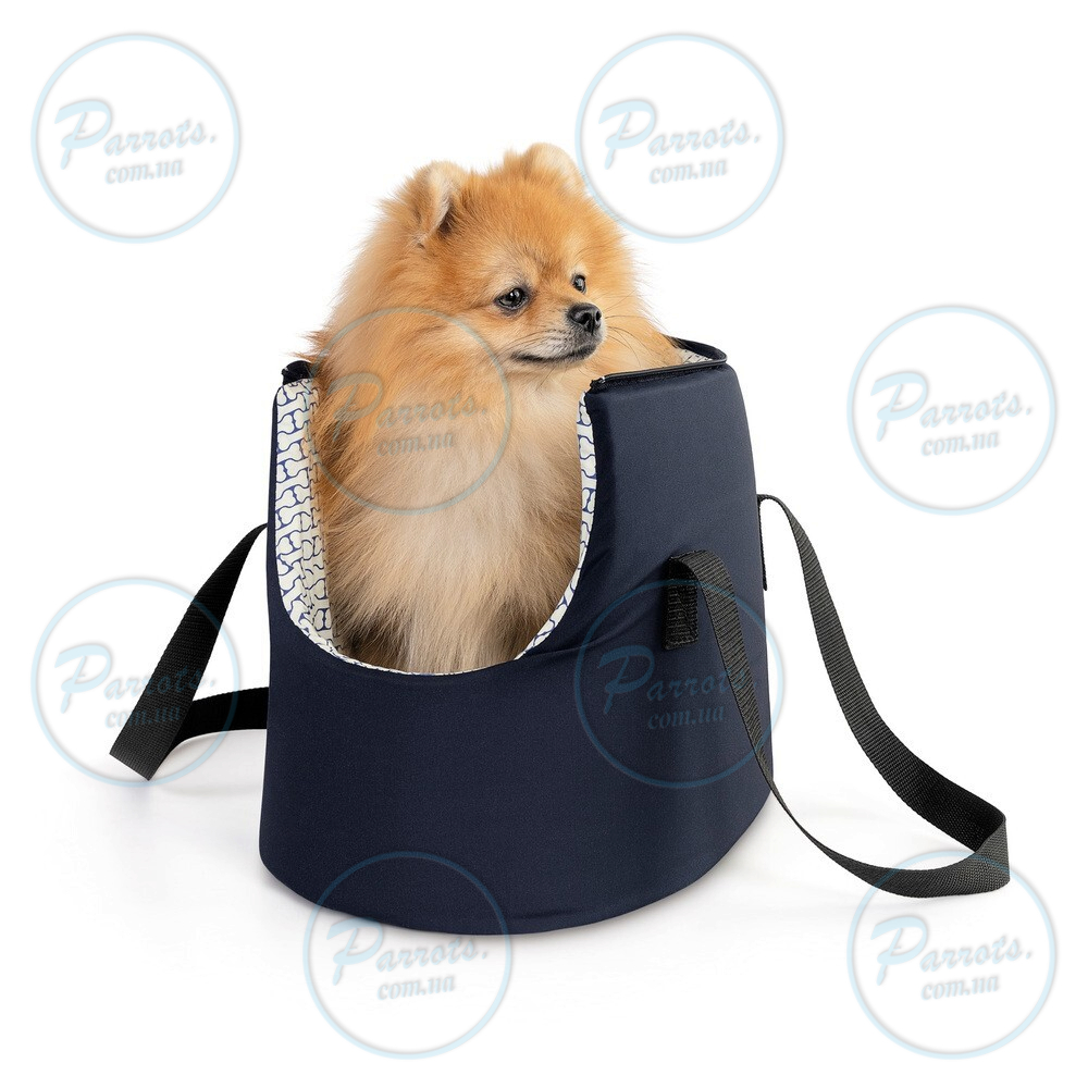 Сумка-переноска Природа Bag для собак, темно-синяя 40х28х20 см