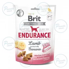 Функциональные лакомства Brit Care Endurance ягненок с бананом для собак, 150 г