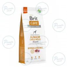 Сухий корм Brit Care Dog Hypoallergenic Junior Large Breed для молодих собак великих порід, гіпоалергенний з ягням, 12 кг