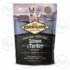 Сухой корм Carnilove Salmon & Turkey для щенков всех пород, лосось и индейка, 1,5 кг