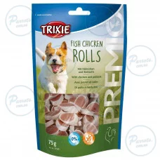 Лакомство Trixie Premio Fish Chicken Rolls для собак роллы с курицей и лососем 75 г