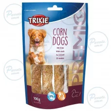 Лакомство Trixie Premio Corn Dogs для собак с уткой и сыромятной кожей 100 г